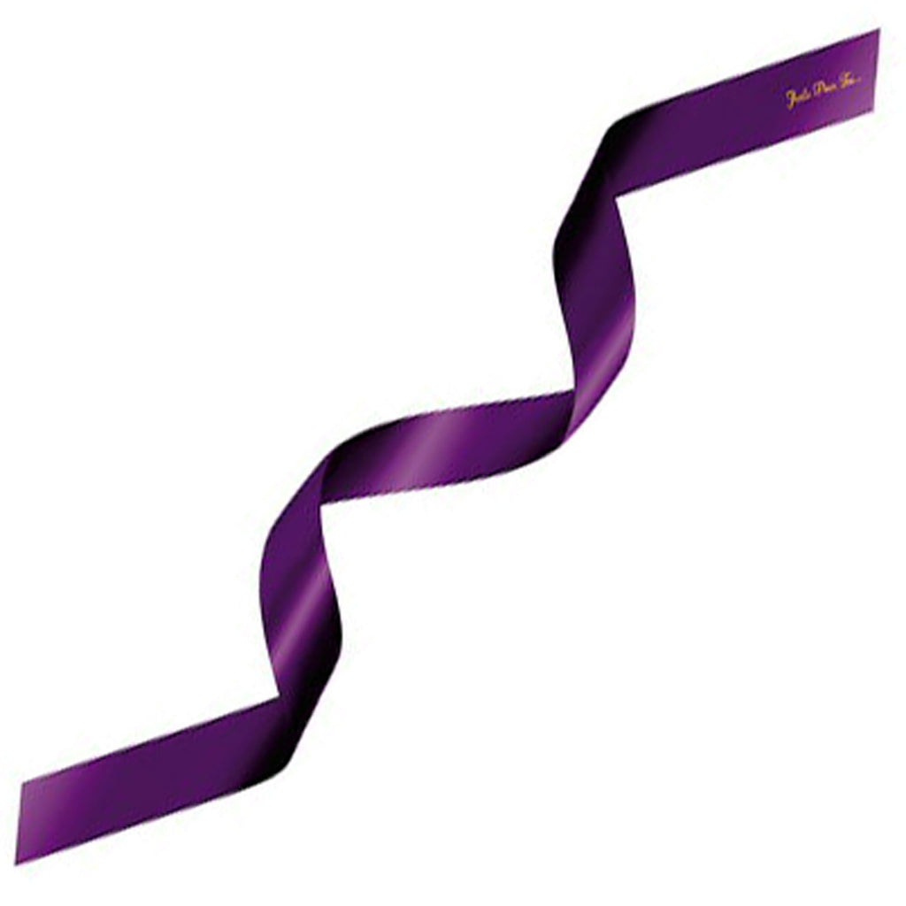 Bandeau long satin : violet