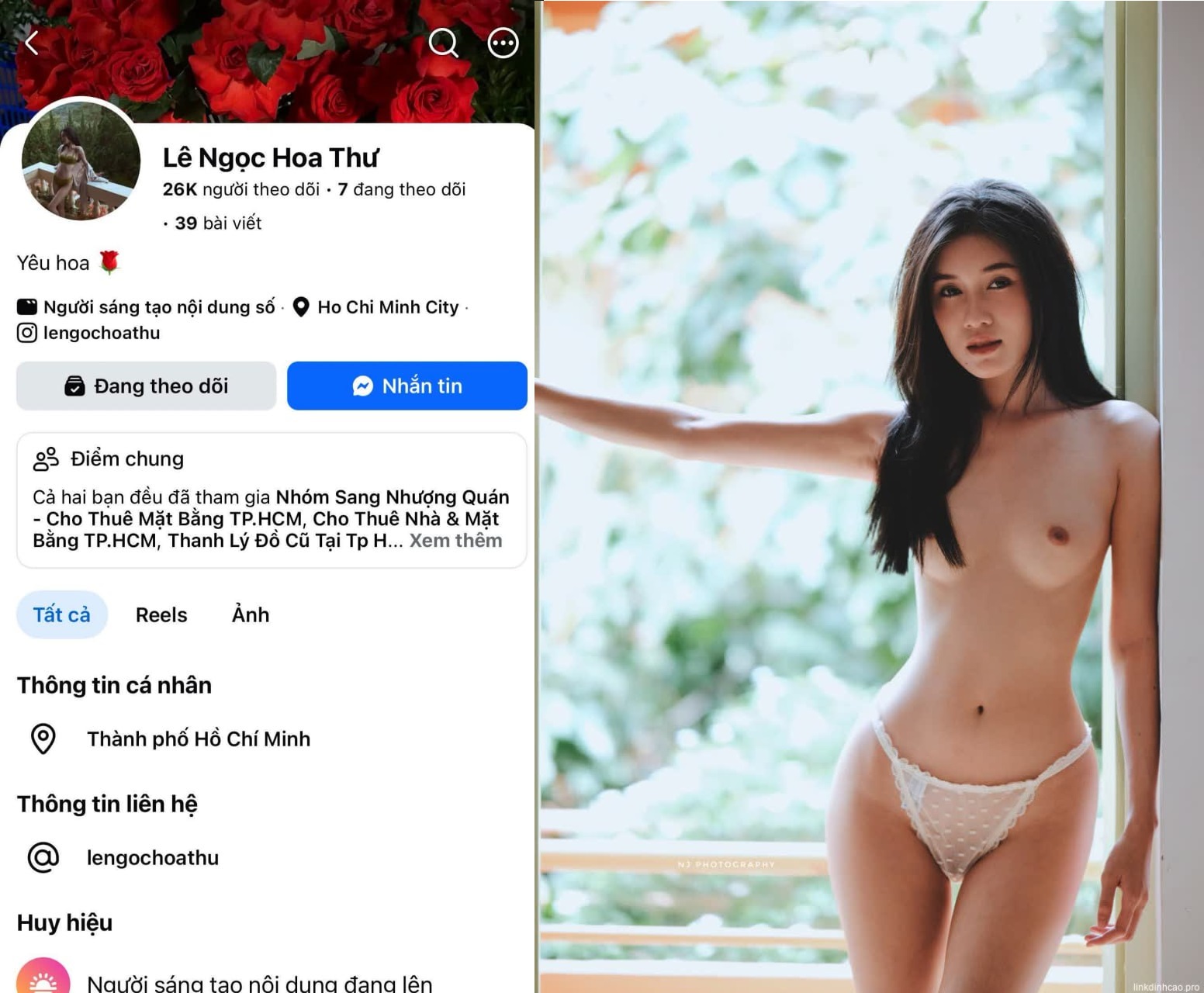 [sex vn] Sex Lê Ngọc Hoa Thư mẫu ảnh dáng ngon